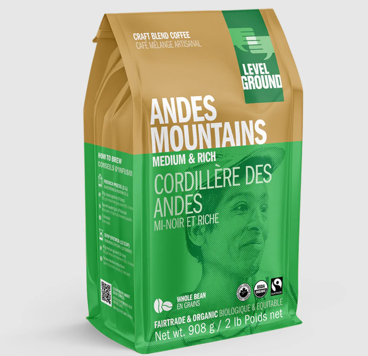 Andes Mountains Whole Bean Coffee (2lb)
