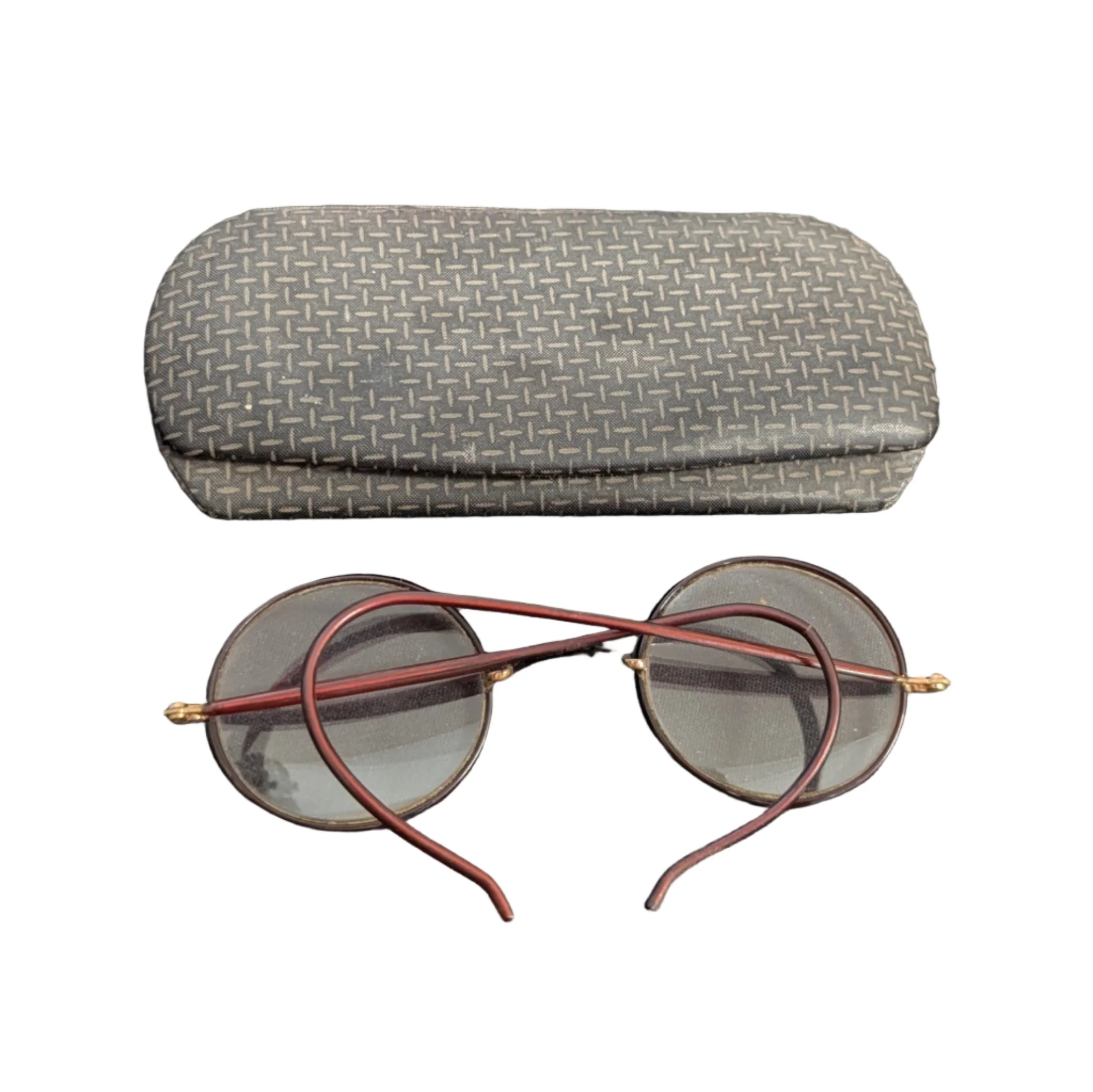 Antique Windsor Frame Celluloid Wrapped Spectacles - Image 2
