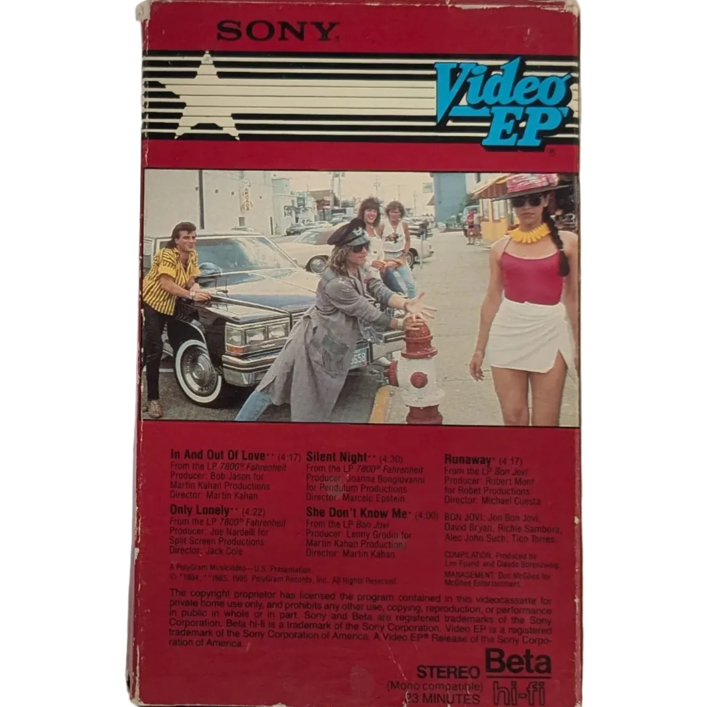 Bon Jovi Breakout Sony Video EP PMV Beta Hi-Fi Tape - Image 2