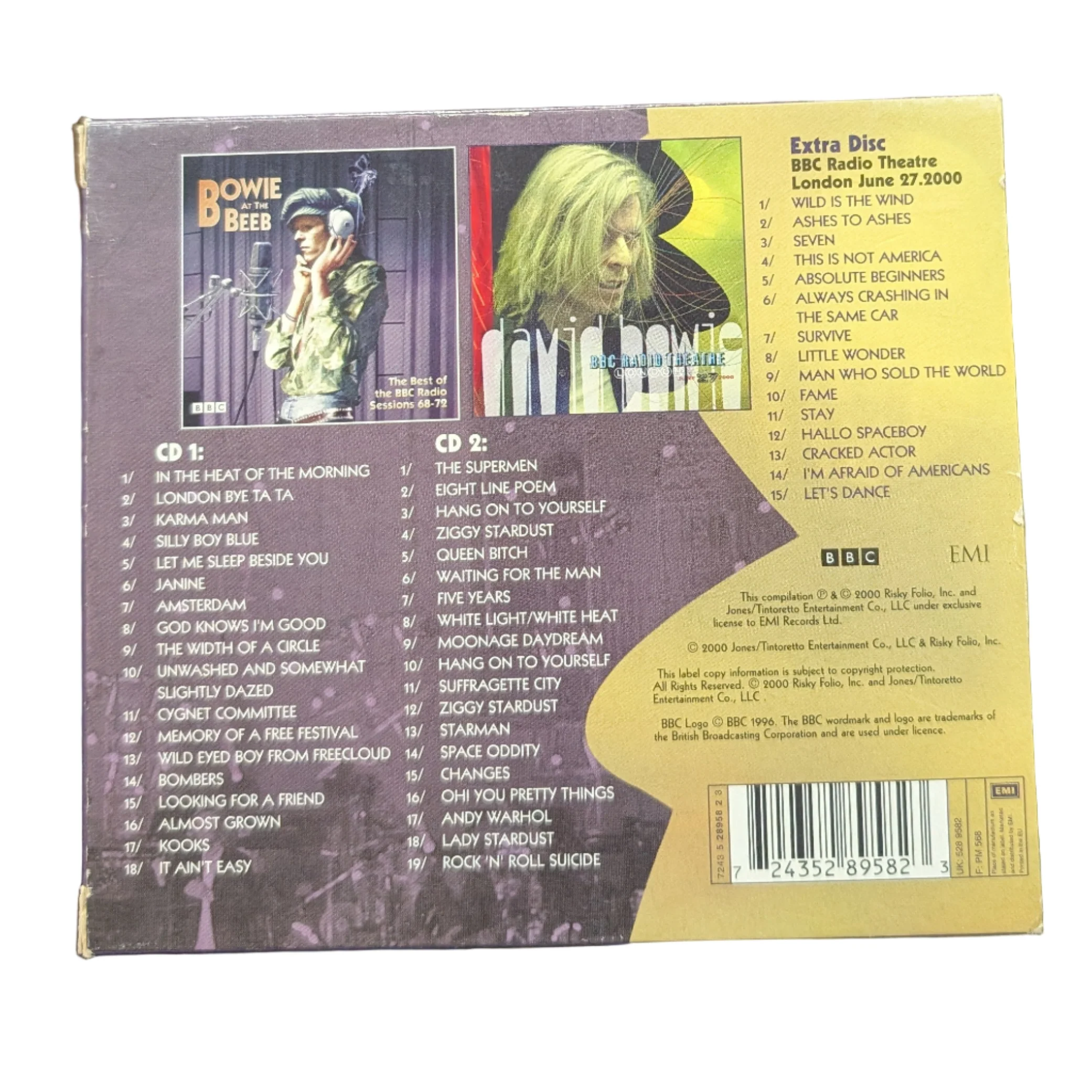 David Bowie "Bowie at the Beeb" 3-CD Pack - Image 2