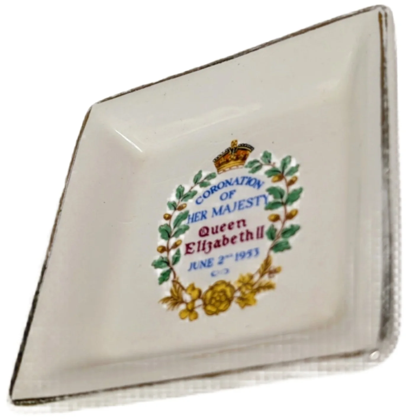Coronation Of Queen Elizabeth II Mini Dish Royal Harvey 1953