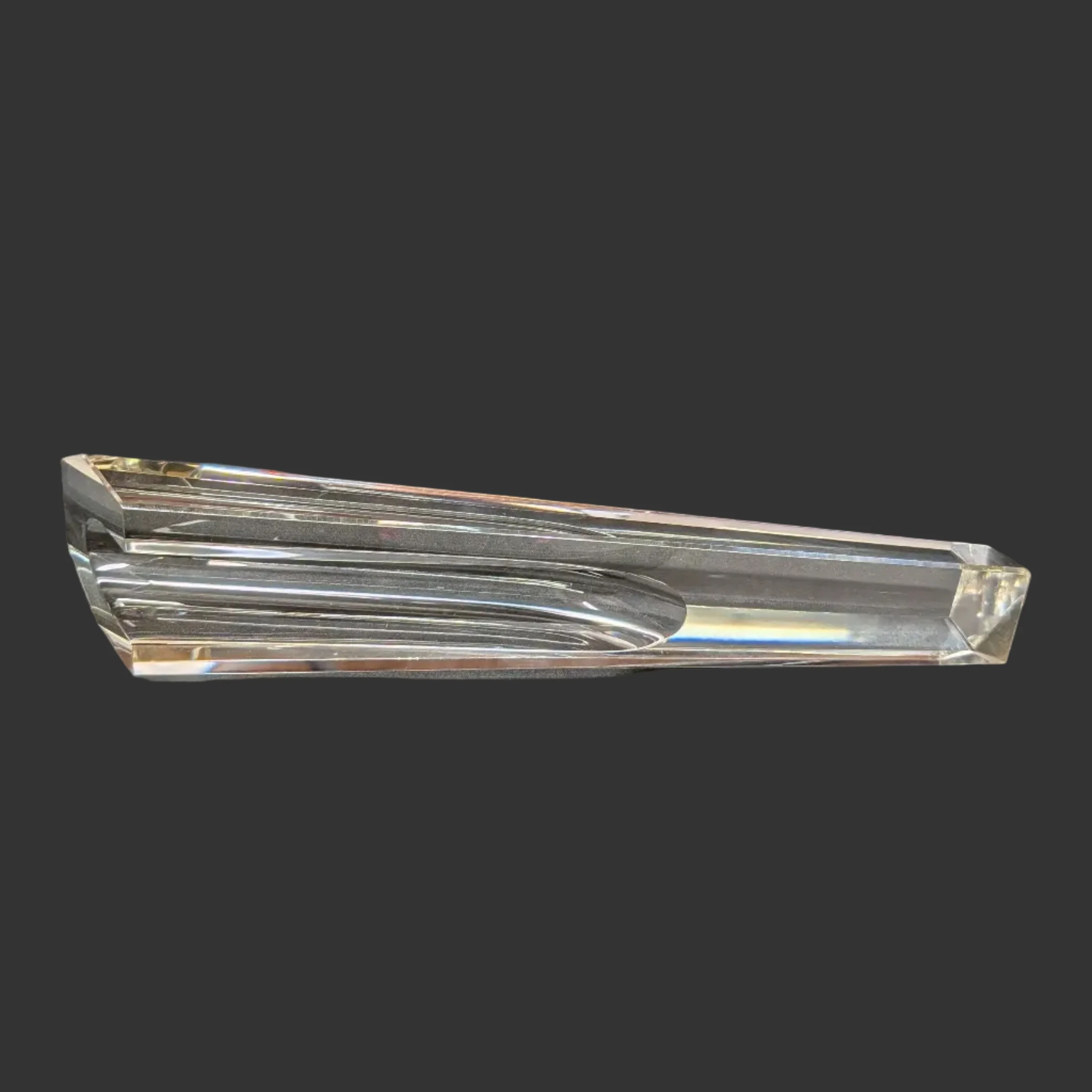 Crystal Prism Paperweight - Decorative Glass Object - Image 2