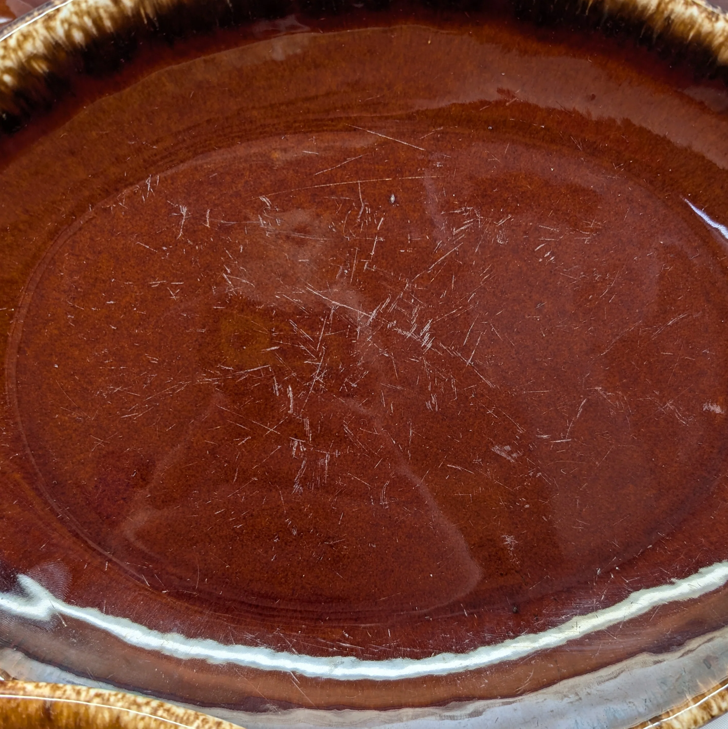 Hull Pottery Brown Drip Dish Set [Countdown Auction] - Image 2