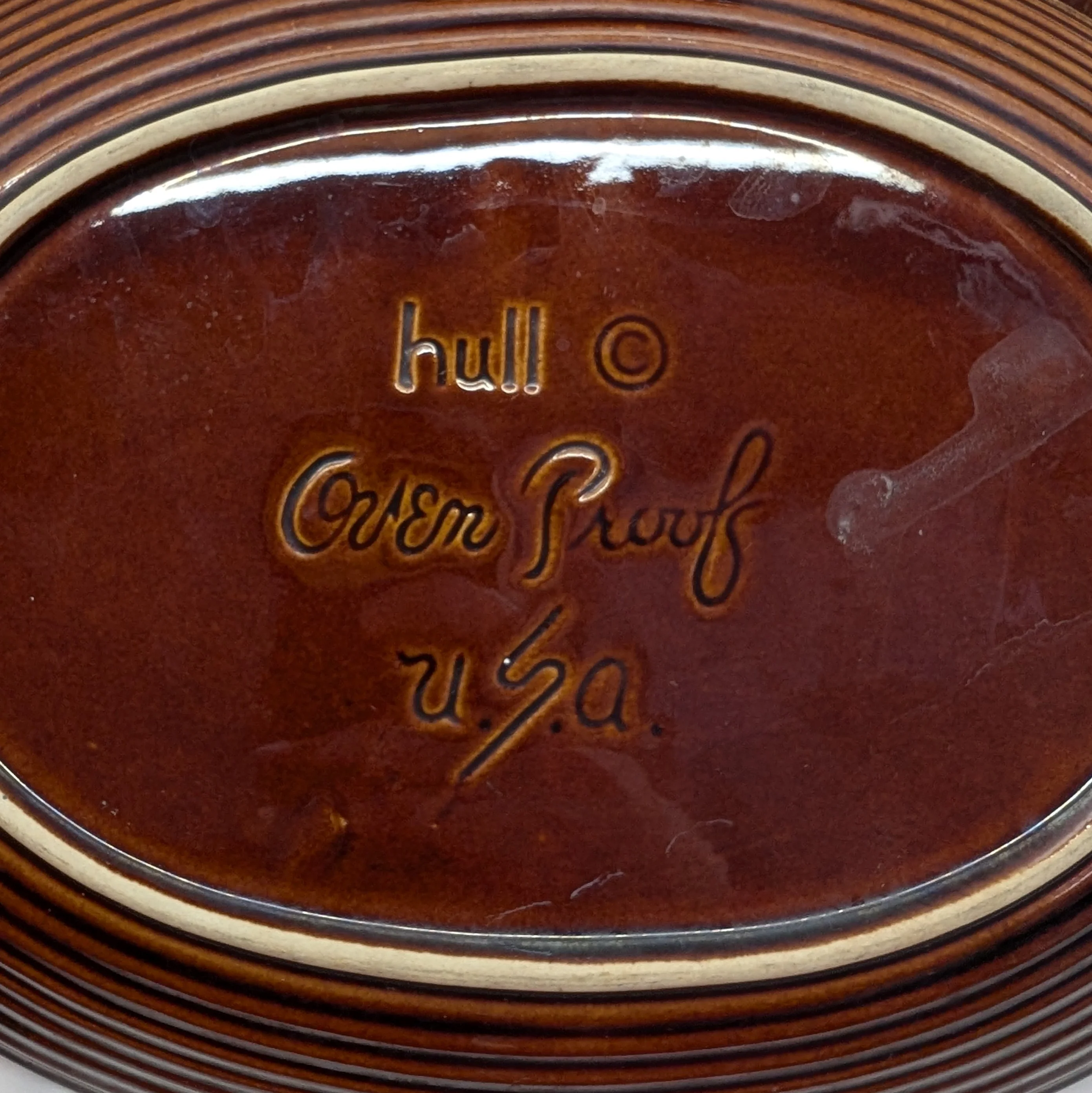 Hull Pottery Brown Drip Dish Set [Countdown Auction] - Image 3