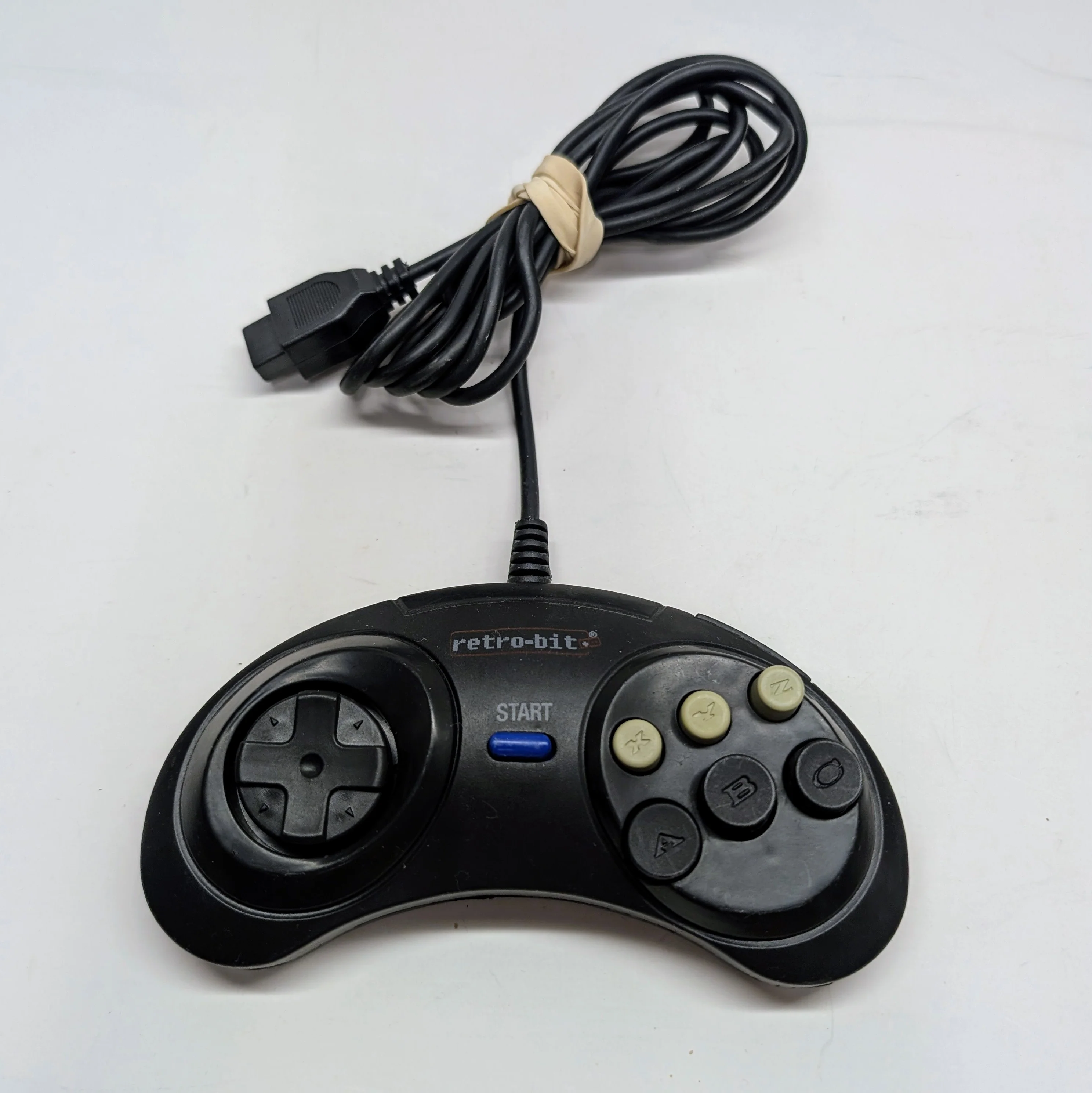 Sega Genesis Retro-Bit 6 Button Controller, Black