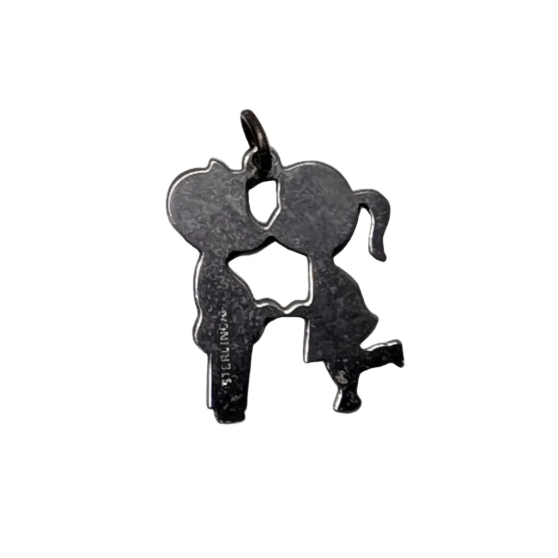 Sterling Silver Kissing Couple Charm - Image 2