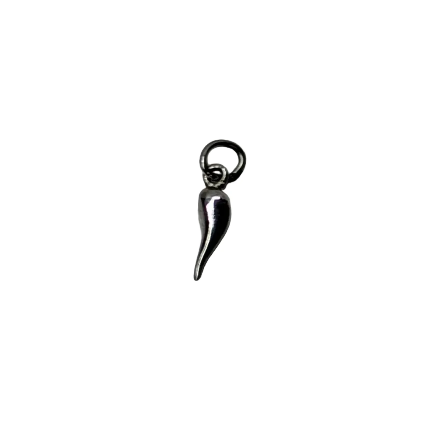 Sterling Silver Small Italian Horn Charm