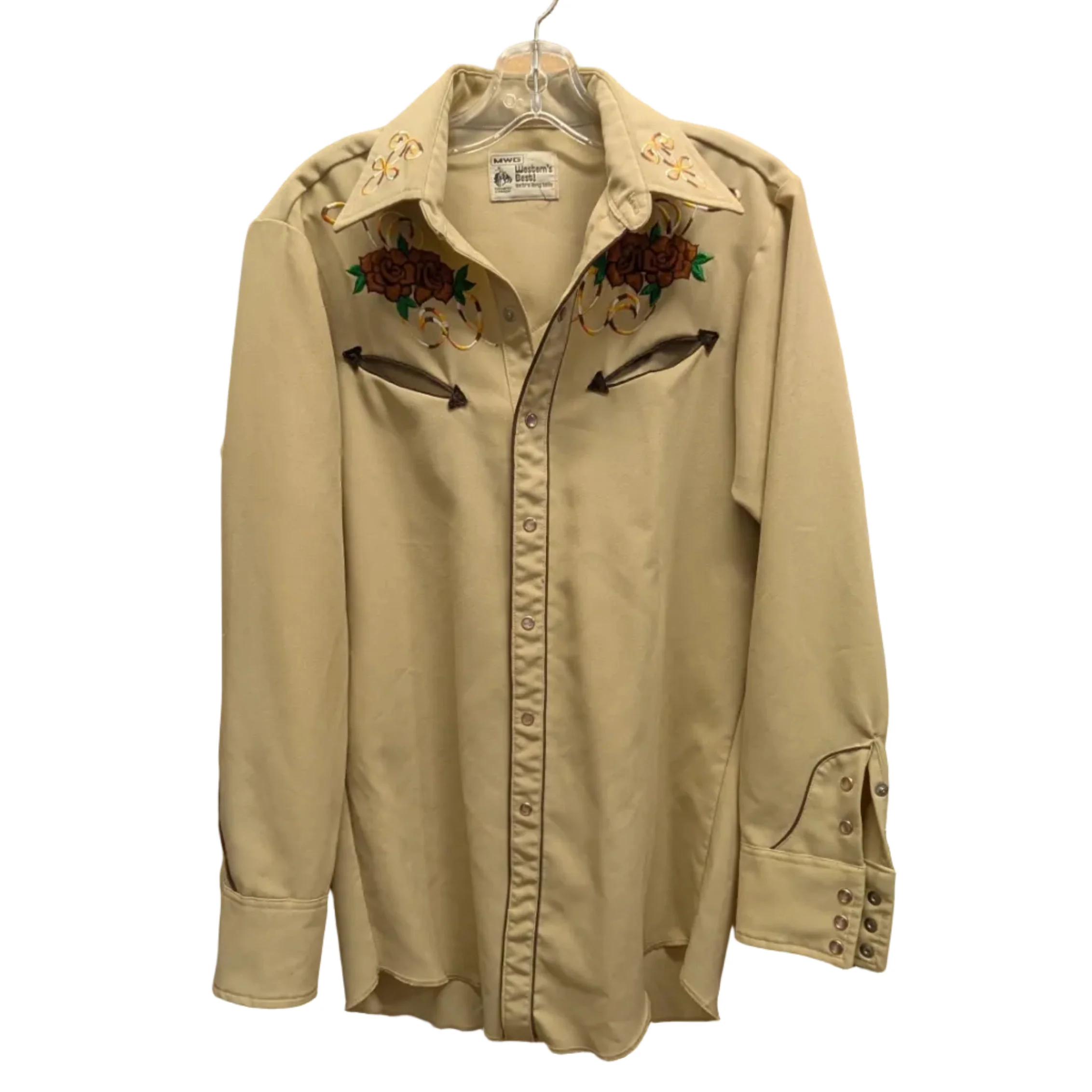 Vintage 1970s MWG Western's Best! Pearl Snap Shirt - Winnipeg Canada