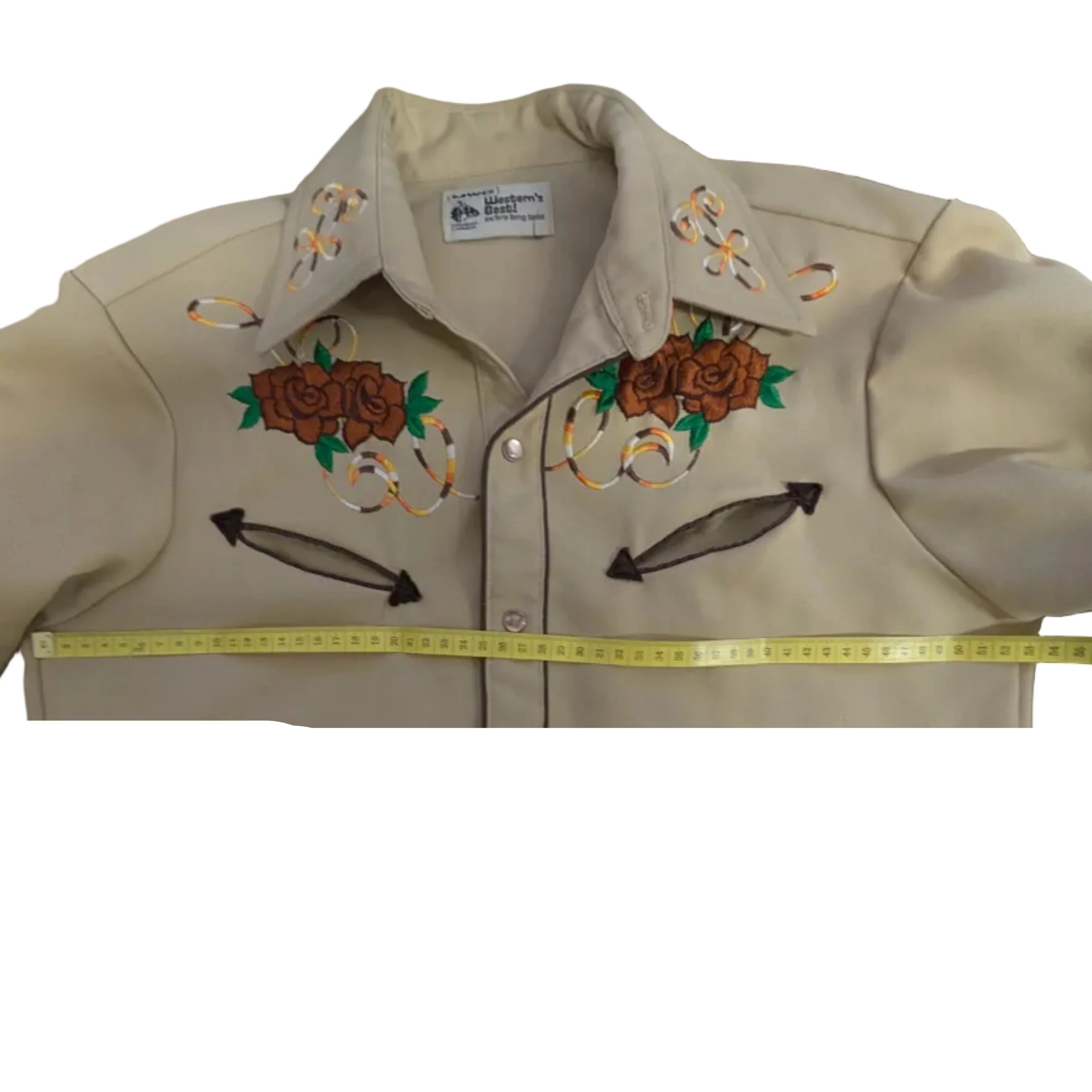Vintage 1970s MWG Western's Best! Pearl Snap Shirt - Winnipeg Canada - Image 3