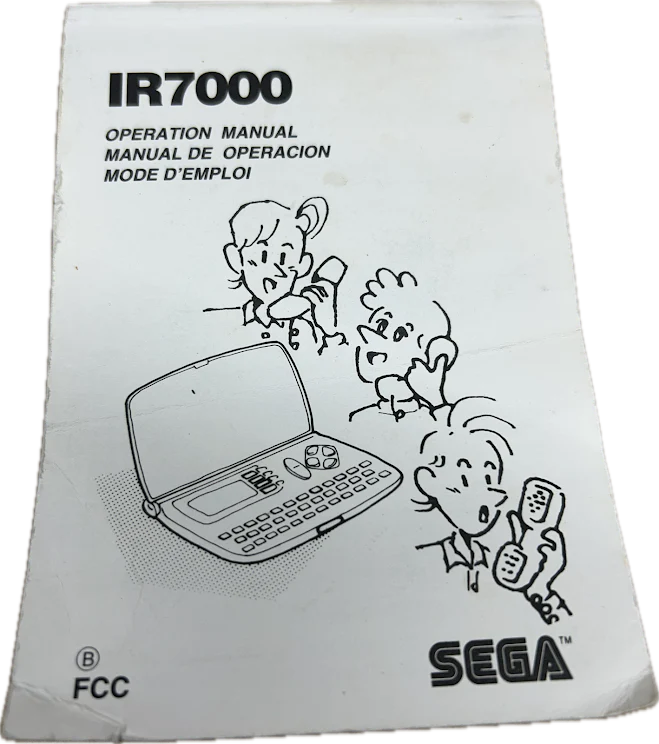 Vintage 1990's SEGA IR-7000 Electronic Handheld Communicator - Working - Image 2