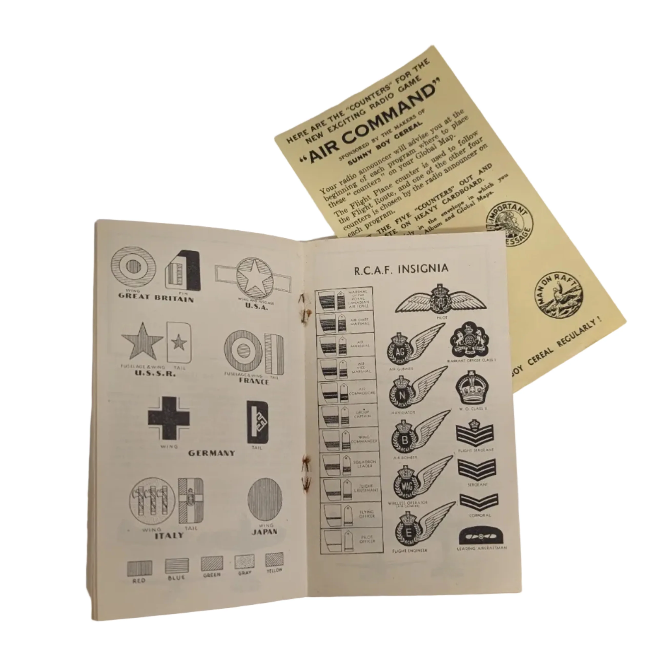 Vintage Sunny Boy Cereal War Plane Stamp Album - Image 3
